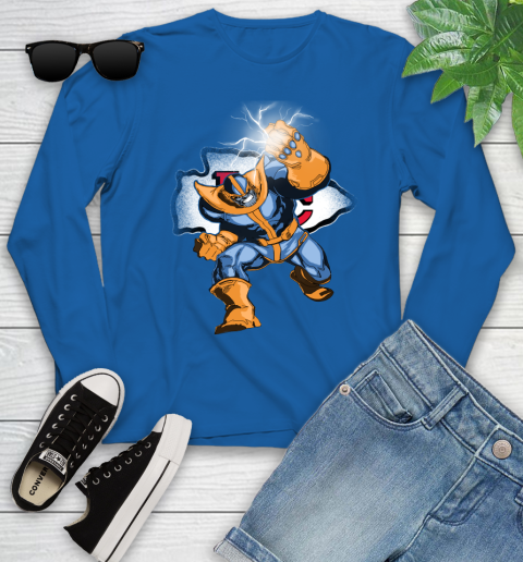 Kansas City Chiefs NFL Football Thanos Avengers Infinity War Marvel Youth Long Sleeve 10