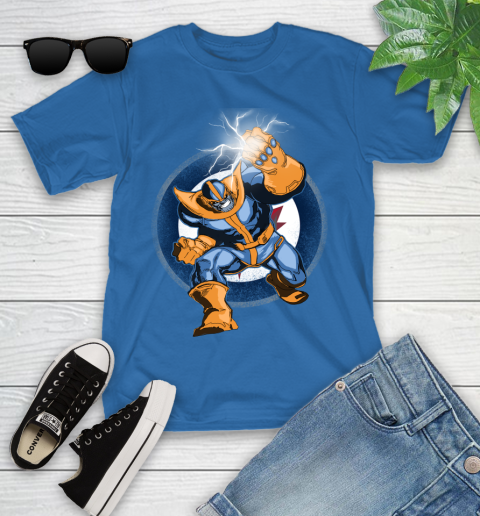 Winnipeg Jets NHL Hockey Thanos Avengers Infinity War Marvel Youth T-Shirt 12