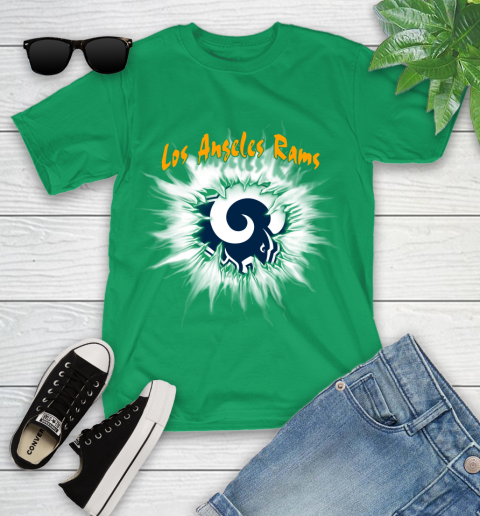 Los Angeles Rams NFL Football Adoring Fan Rip Sports Youth T-Shirt 8