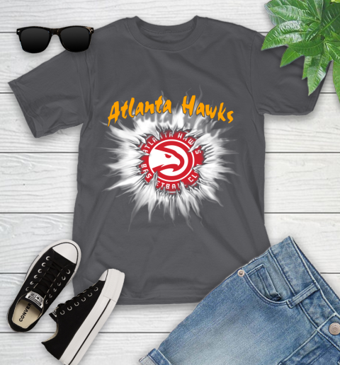 Atlanta Hawks NBA Basketball Rip Sports Youth T-Shirt 6
