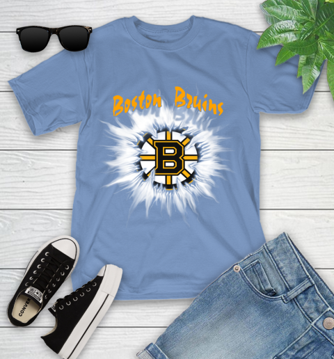 Boston Bruins NHL Hockey Adoring Fan Rip Sports Youth T-Shirt 15
