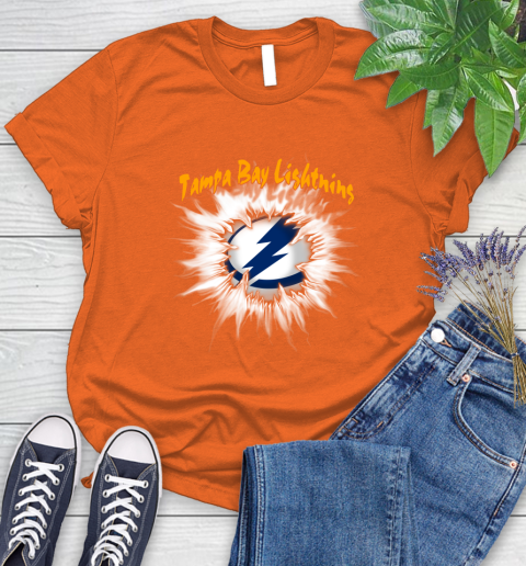 Tampa Bay Lightning NHL Hockey Adoring Fan Rip Sports Women's T-Shirt 3