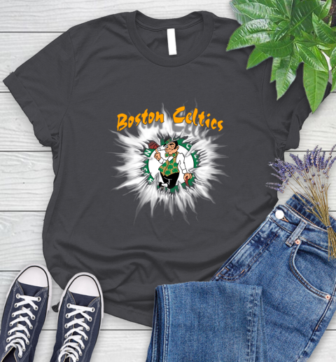 Boston Celtics NBA Basketball Rip Sports Women's T-Shirt 8