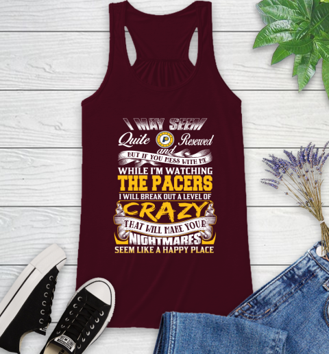 Indiana Pacers NBA Basketball Don't Mess With Me While I'm Watching My Team Racerback Tank 2
