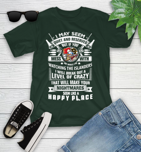 New York Islanders NHL Hockey Don't Mess With Me While I'm Watching My Team Sports Youth T-Shirt 5