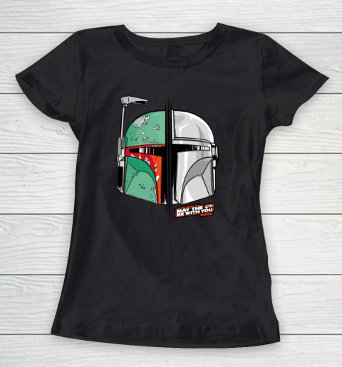 Star Wars Mando and Boba Fett May the 4th Be With You Women's T-Shirt