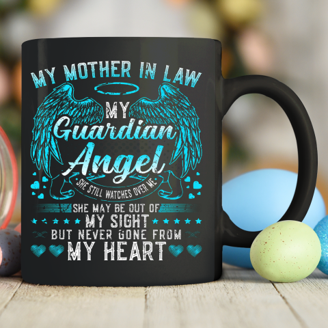 My Mother In Law Guardian Angel Memorial Remembrance Ceramic Mug 11oz
