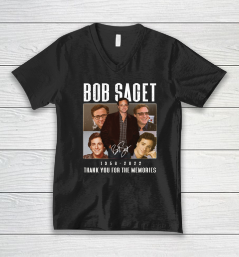 Bob Saget 1956  2022 Thank You For The Memories V-Neck T-Shirt 7