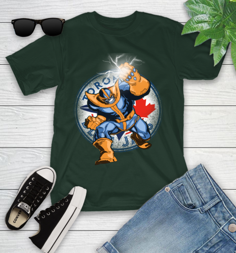 Toronto Blue Jays MLB Baseball Thanos Avengers Infinity War Marvel Youth T-Shirt 5