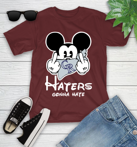 MLB Colorado Rockies Gonna Hate Mickey Mouse Disney Baseball T Shirt_000 Youth T-Shirt 14