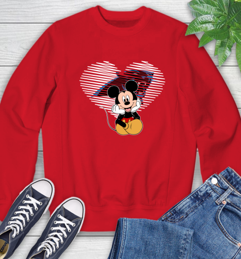 NFL Carolina Panthers The Heart Mickey Mouse Disney Football T Shirt_000 Sweatshirt 10