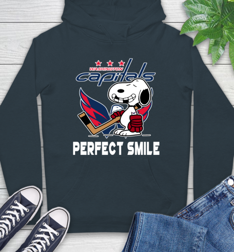 NHL Washington Capitals Snoopy Perfect Smile The Peanuts Movie Hockey T Shirt Hoodie 7