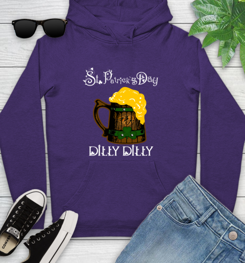 NHL Nashville Predators St Patrick's Day Dilly Dilly Beer Hockey Sports Youth Hoodie 5