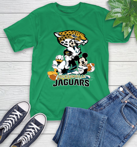 NFL Jacksonville Jaguars Mickey Mouse Donald Duck Goofy Football Shirt T-Shirt 7