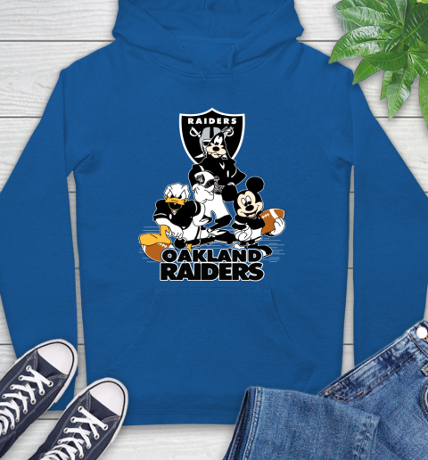NFL Oakland Raiders Mickey Mouse Donald Duck Goofy Football Shirt Hoodie 9