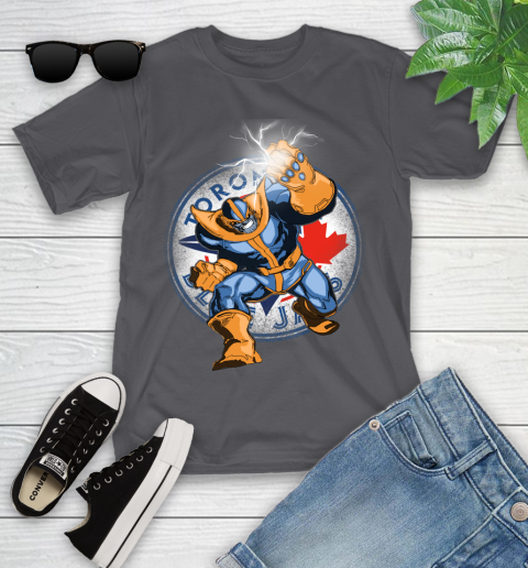 Toronto Blue Jays MLB Baseball Thanos Avengers Infinity War Marvel Youth T-Shirt 6