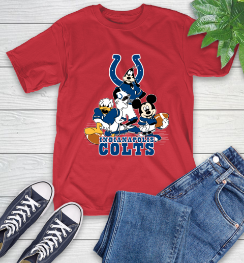 NFL Indianapolis Colts Mickey Mouse Donald Duck Goofy Football Shirt T-Shirt 11