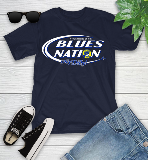 NHL A True Friend Of The St.Louis Blues Dilly Dilly Hockey Sports Youth T-Shirt 2