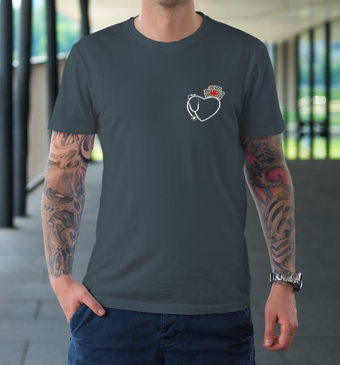 Heart Stethoscope Cute Love Nursing Gifts Valentine Day 2022 T-Shirt 12