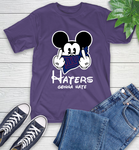 NFL New York Giants Haters Gonna Hate Mickey Mouse Disney Football T Shirt T-Shirt 5