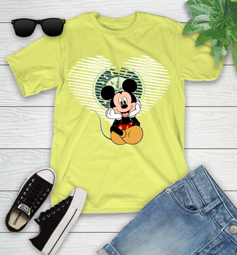 MLB Seattle Mariners The Heart Mickey Mouse Disney Baseball T Shirt_000 Youth T-Shirt 10