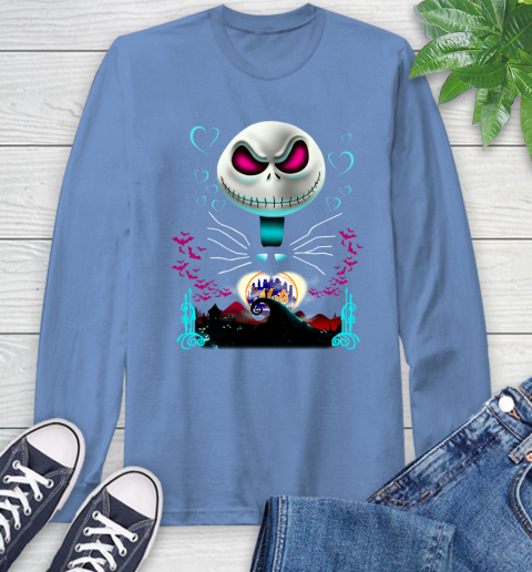 MLB New York Mets Jack Skellington Sally The Nightmare Before Christmas Baseball Long Sleeve T-Shirt 12