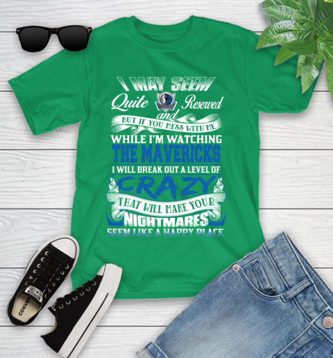Dallas Mavericks NBA Basketball Don't Mess With Me While I'm Watching My Team Youth T-Shirt 8