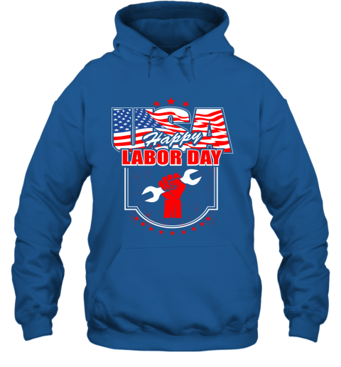 Happy labor day Happy Labor Day Job Title American Flag Hoodie