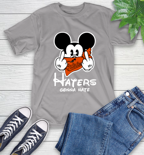 MLB Baltimore Orioles Haters Gonna Hate Mickey Mouse Disney Baseball T Shirt_000 T-Shirt 6