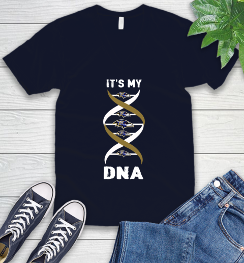 Baltimore Ravens NFL Football It's My DNA Sports V-Neck T-Shirt 2
