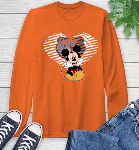 NBA Memphis Grizzlies The Heart Mickey Mouse Disney Basketball Long Sleeve T-Shirt 4