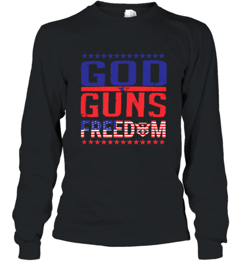 DEMOLITION RANCH God Gun Freedom T Shirt Long Sleeve