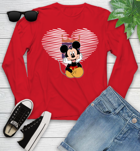 MLB Kansas City Royals The Heart Mickey Mouse Disney Baseball T Shirt_000 Youth Long Sleeve 11