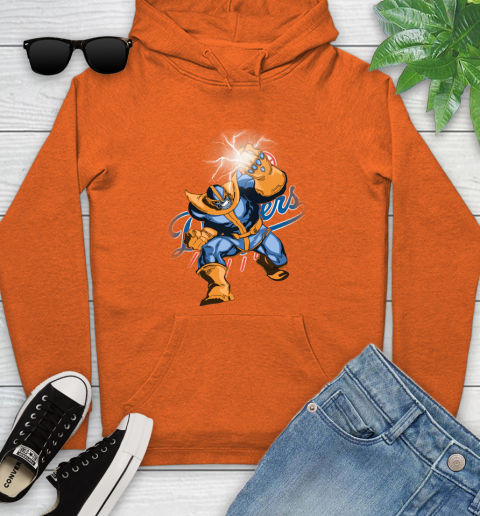 Los Angeles Dodgers MLB Baseball Thanos Avengers Infinity War Marvel Youth Hoodie 4