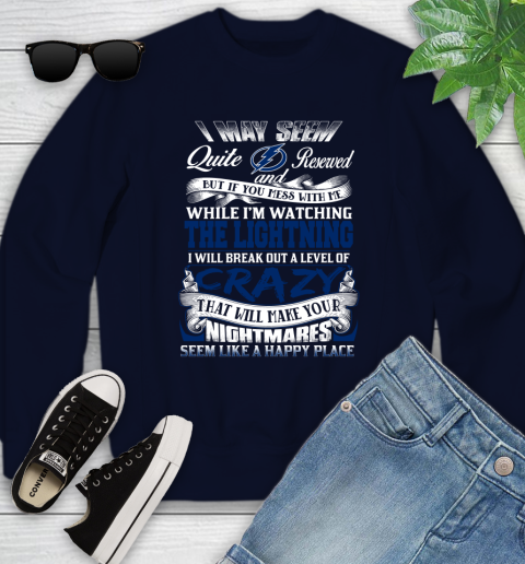 Tampa Bay Lightning NHL Hockey Don't Mess With Me While I'm Watching My Team Youth Sweatshirt 2