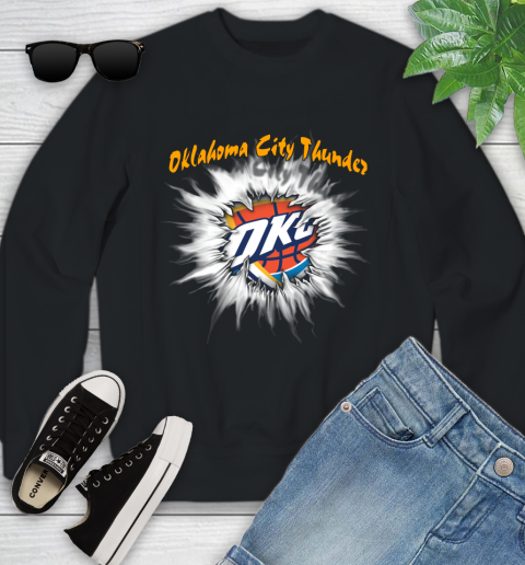 Oklahoma City Thunder NBA Basketball Rip Sports Youth Sweatshirt
