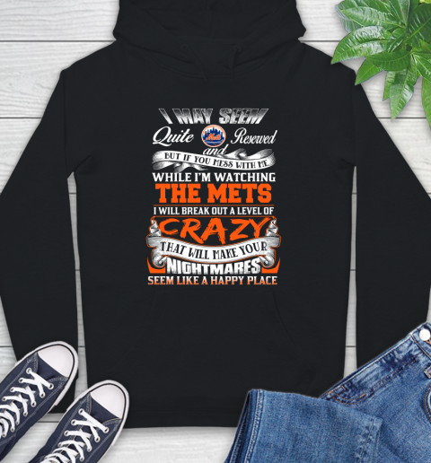 New York Mets MLB Baseball Don't Mess With Me While I'm Watching My Team Hoodie