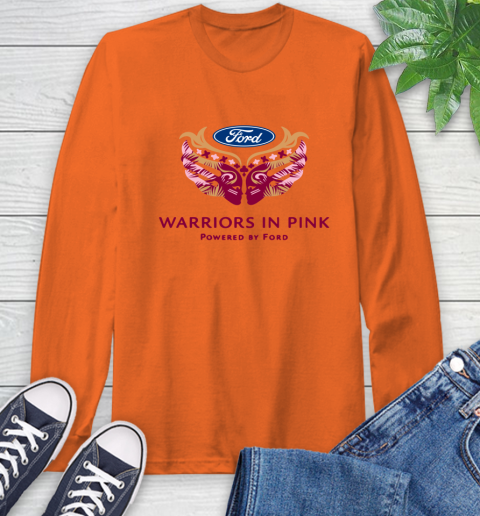 Ford cares warriors in pink Long Sleeve T-Shirt 3