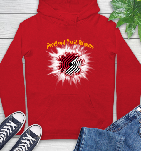 Portland Trail Blazers NBA Basketball Rip Sports Hoodie 10
