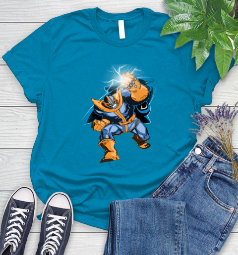 Carolina Panthers NFL Football Thanos Avengers Infinity War Marvel Women's T-Shirt 10