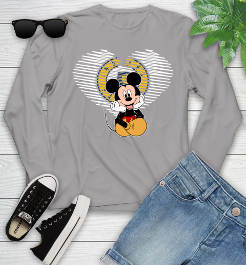 NBA Indiana Pacers The Heart Mickey Mouse Disney Basketball Youth Long Sleeve 5