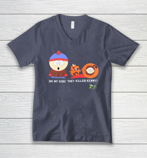 Oh My God They Killed Kenny Shirt South Park Adult Cartoon V-Neck T-Shirt 6
