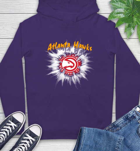 Atlanta Hawks NBA Basketball Rip Sports Hoodie 5