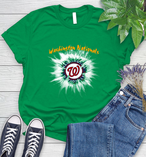 Washington Nationals MLB Baseball Adoring Fan Rip Sports Women's T-Shirt 9