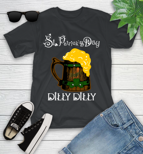 MLB Los Angeles Dodgers St Patrick's Day Dilly Dilly Beer Baseball Sports Youth T-Shirt