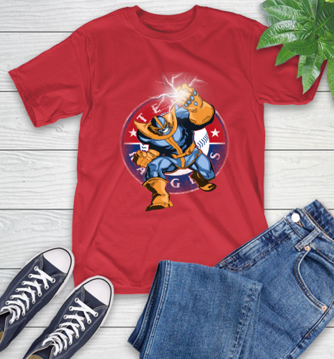Texas Rangers MLB Baseball Thanos Avengers Infinity War Marvel T-Shirt 11