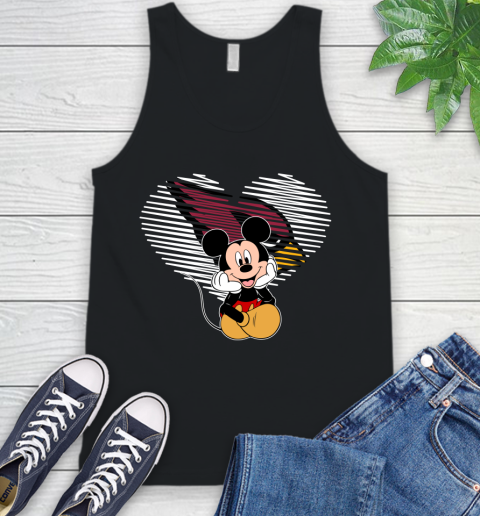 NFL Arizona Cardinals The Heart Mickey Mouse Disney Football T Shirt_000 Tank Top