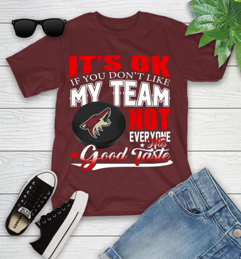 Arizona Coyotes NHL Hockey You Don't Like My Team Not Everyone Has Good Taste Youth T-Shirt 14