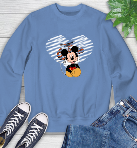 MLB Baltimore Orioles The Heart Mickey Mouse Disney Baseball T Shirt_000 Sweatshirt 11