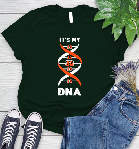 Cincinnati Bengals NFL Football It's My DNA Sports Women's T-Shirt 6